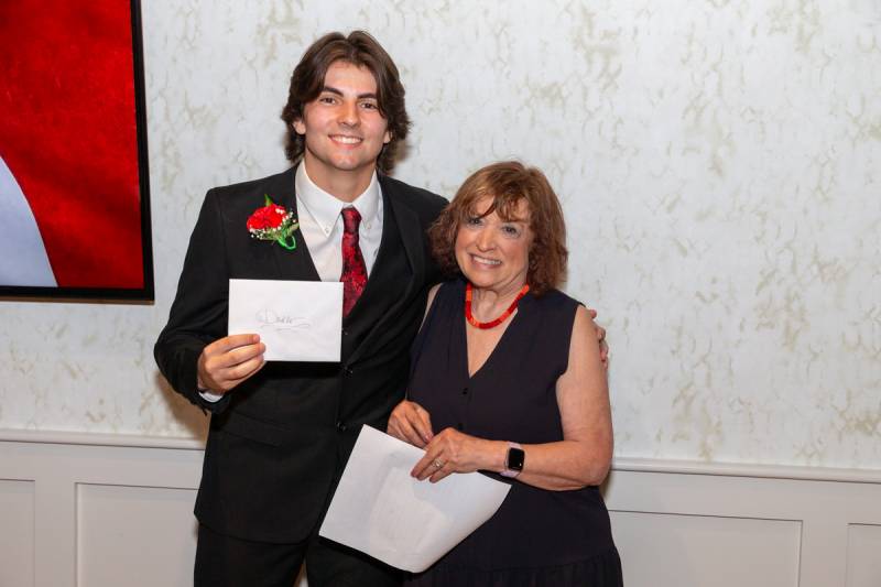 Andrew David Strollo recieved the Paolo Busti scholarship.  Photo by Steve Ognibene