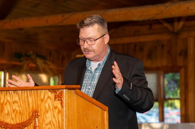 Ed Spence, presented the Jill Spence memorial award to Sarah Forness, Pembroke (not attended)  Photo by Steve Ognibene