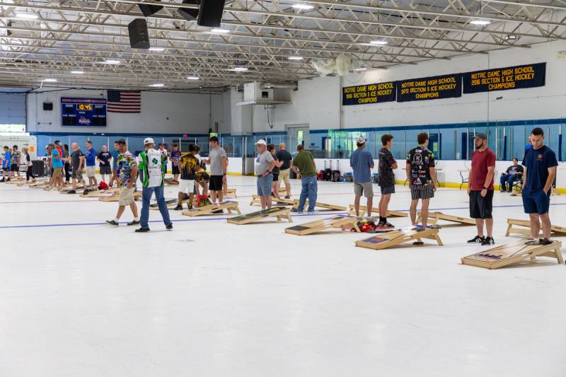 Over 75 teams participated in todays event.  Photo by Steve Ognibene