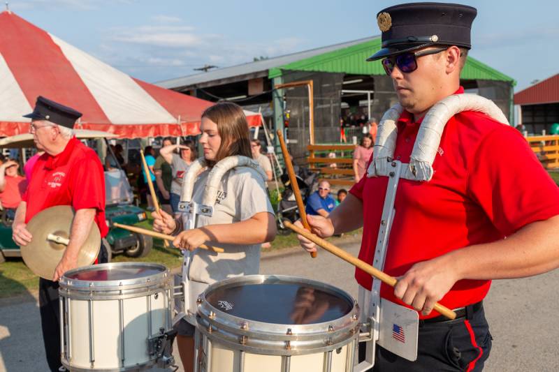 Alexander band drum corp.  Photo by Steve Ognibene