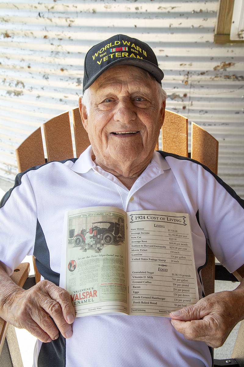 Joe Oddo celebrates his 100th birthday on Sunday with family and friends. Photo by Steve Ognibene