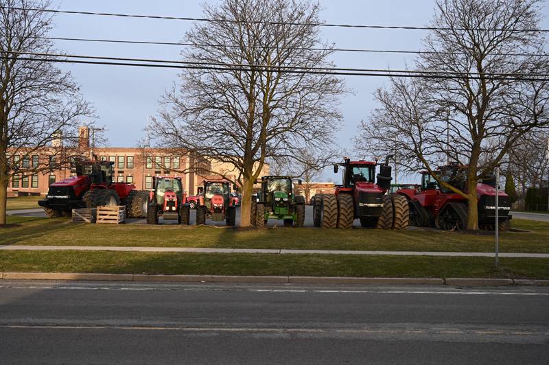 elba drive tractor to school day