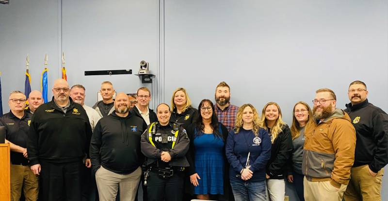 Group of attendees to officer wellness training