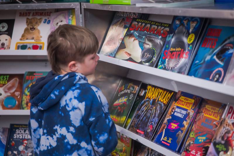 reading fair at Le Roy Wolcott School