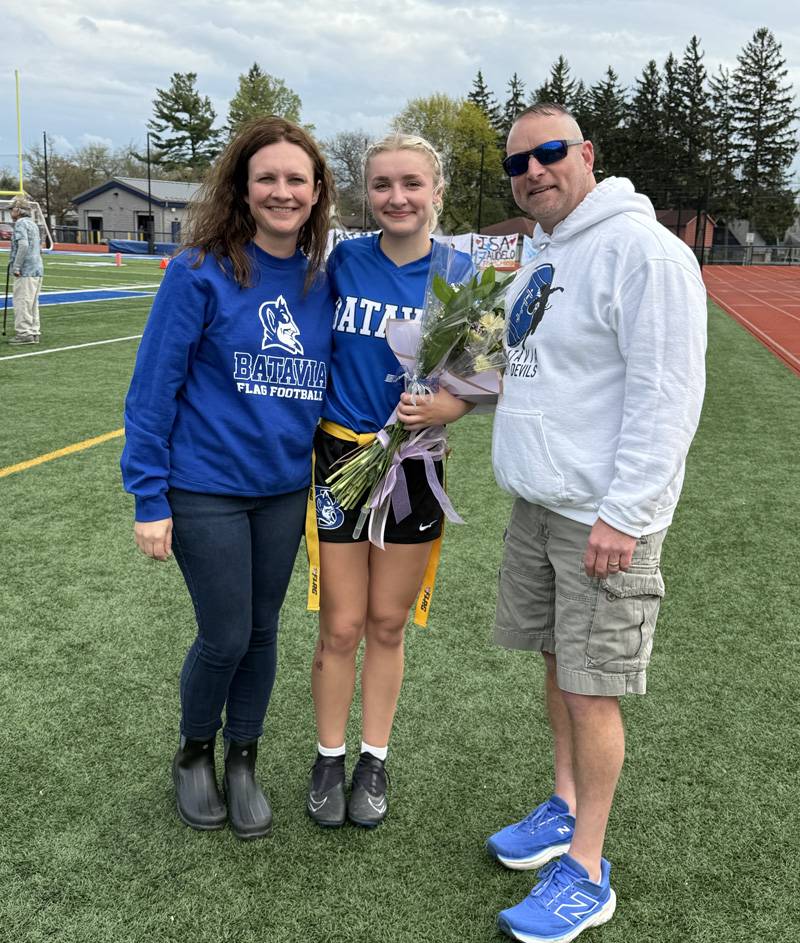 flag football senior night batavia