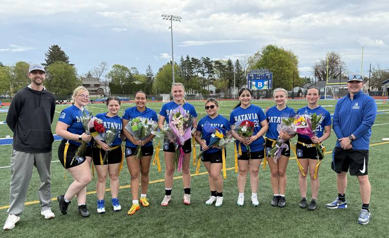 flag football senior night batavia