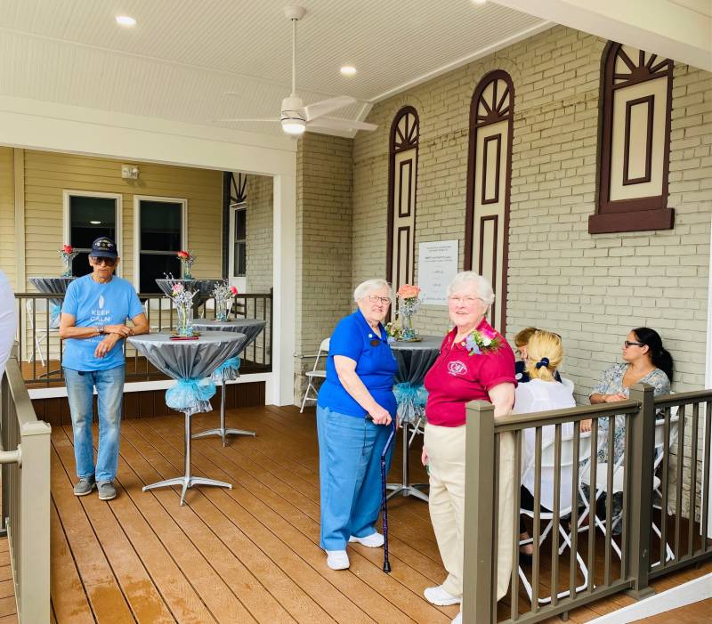 Back deck at Crossroads