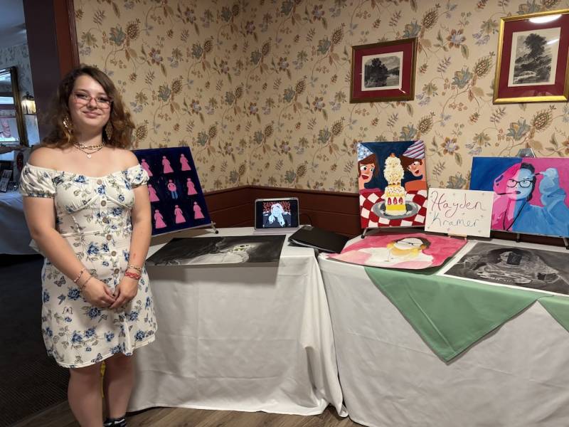 Hayden Kramer showcases her art in different mediums.
