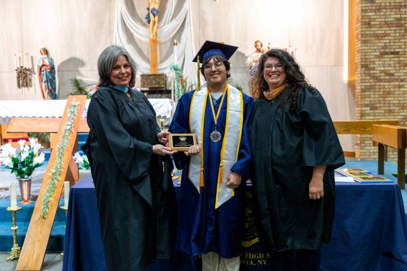  Rocco Sprague was Salutatorian.  Photo by Steve Ognibene